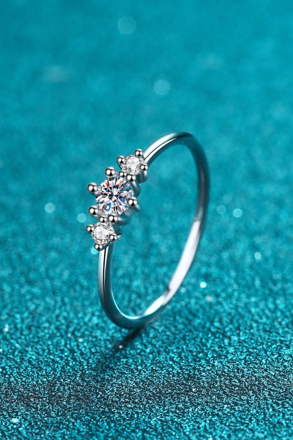 Dream Date Night Moissanite 925 Sterling Silver Ring Sale - Image 3