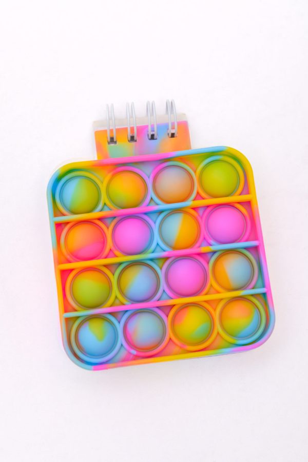 Mini Pop It Notebook in Rainbow Cheap - Image 2
