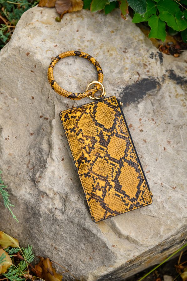 Clear Break Snakeskin Clutch Sale - Image 5