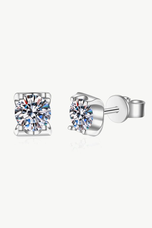 Weekend Meetup Moissanite Stud Earrings For Cheap - Image 2