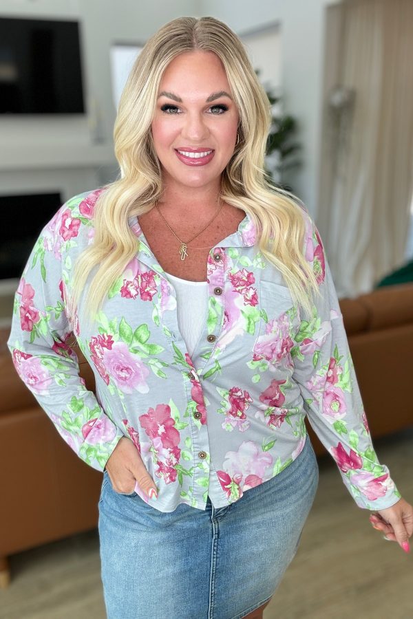 Thinking On It Open Back Floral Top For Cheap - Image 3