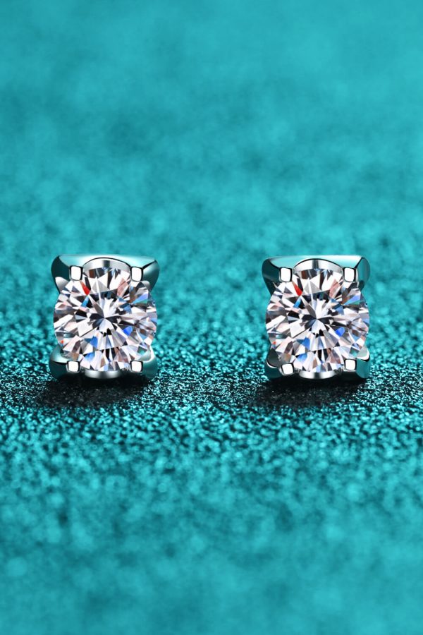 Weekend Meetup Moissanite Stud Earrings For Cheap - Image 4