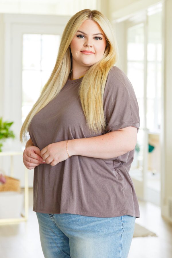 So Good Relaxed Fit Top in Mocha For Cheap - Image 4