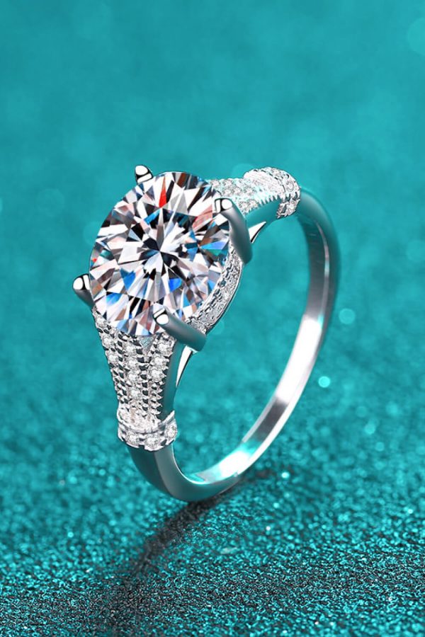 Unpredictable Day 3 Carat Moissanite Ring For Sale
