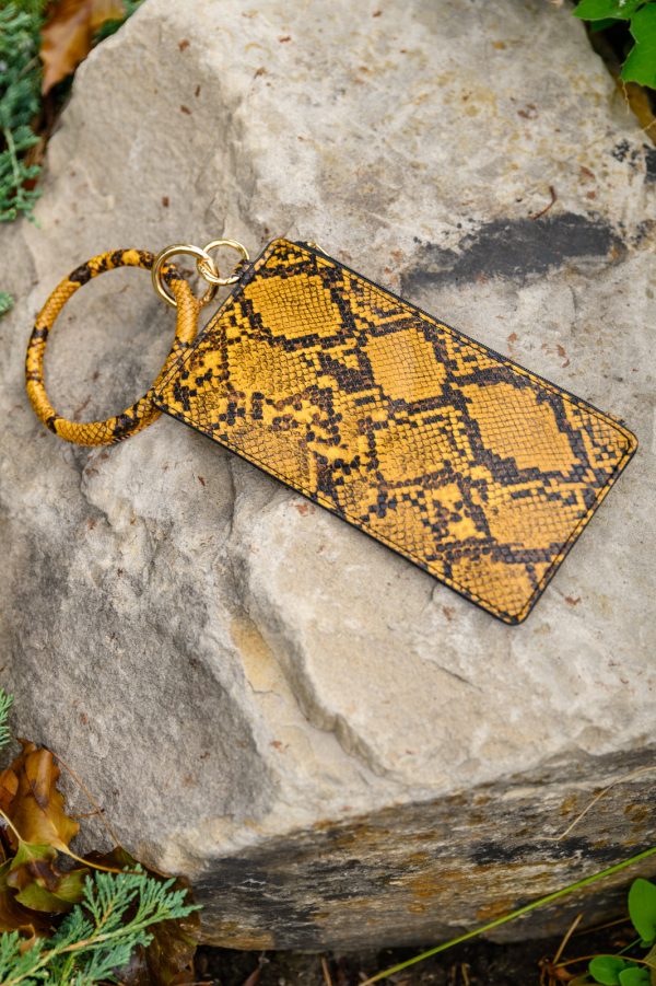 Clear Break Snakeskin Clutch Sale