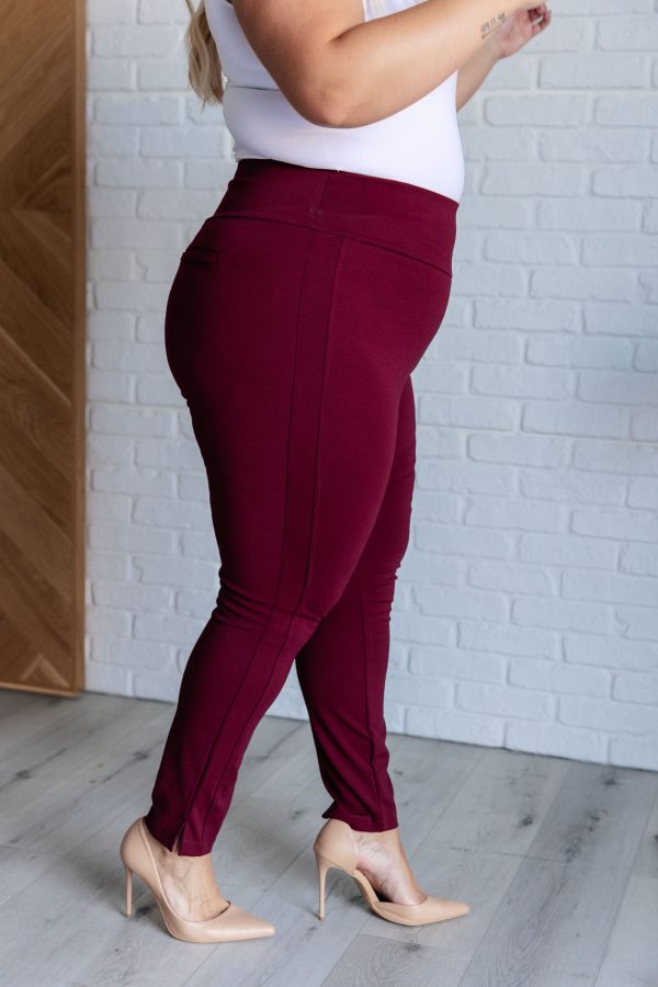 Magic Skinny 28  Pants in Wine Supply - Image 5