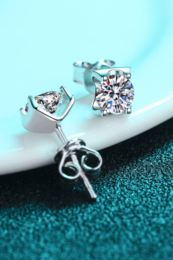 Weekend Meetup Moissanite Stud Earrings For Cheap - Image 5