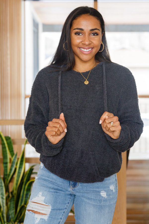 Cozy Does It Hoodie in Charcoal Fashion